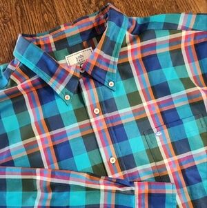 Southern Tide Men’s L/S Button up Colorful plaid Classic Fit Shirt size XXL